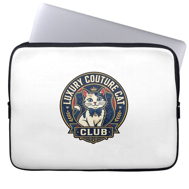 Capa Para Notebook Ideia de Presente de Mãe de Gato de Luxo - Couture (Frente)