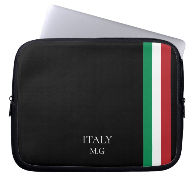 Capa Para Notebook Identity Tech Custom Minimal Black Laptop Sleeve I (Frente)