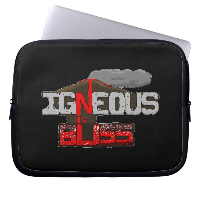 Capa Para Notebook "Igneous is Bliss" Volcano Pun (Frente)