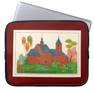 Capa Para Notebook Igreja Russa Blagoveshchenskoye