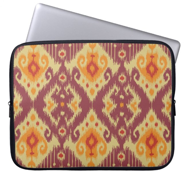 Capa Para Notebook Ikat Chevron: fundo tradicional (Frente)