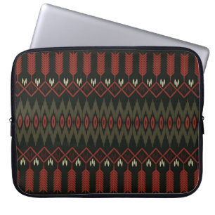 Capa Para Notebook ikat Pattern. Encaminhamento geométrico sem costu