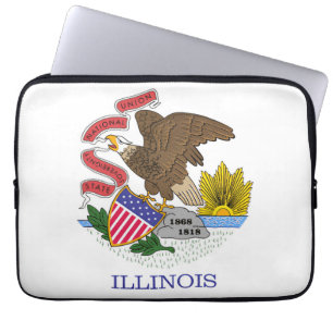 Capa Para Notebook Illinois Flag
