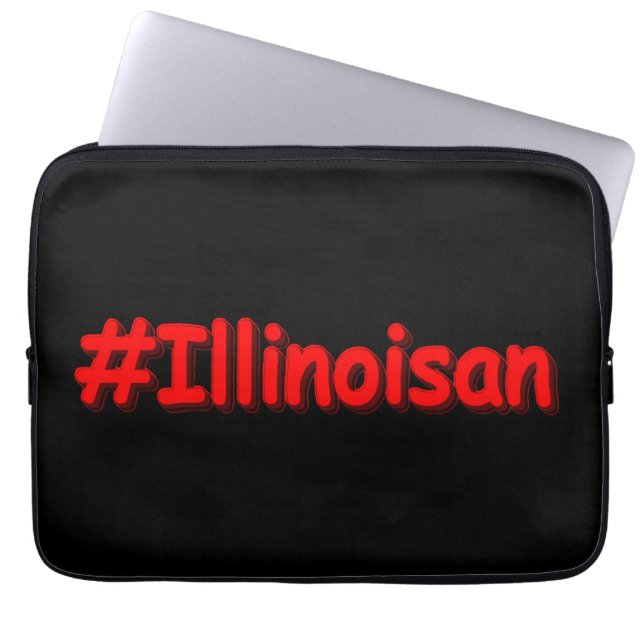 Capa Para Notebook "#Illinoisano " Design bonito. Comprar Agora (Frente)