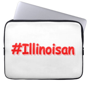Capa Para Notebook "#Illinoisano " Design bonito. Comprar Agora