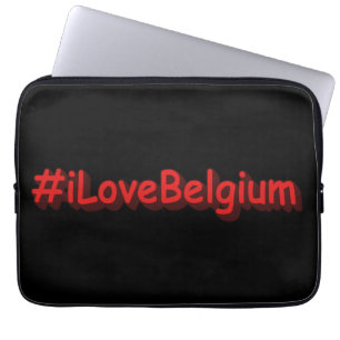 Capa Para Notebook "#iLoveBelgium" Design bonito. Comprar Agora