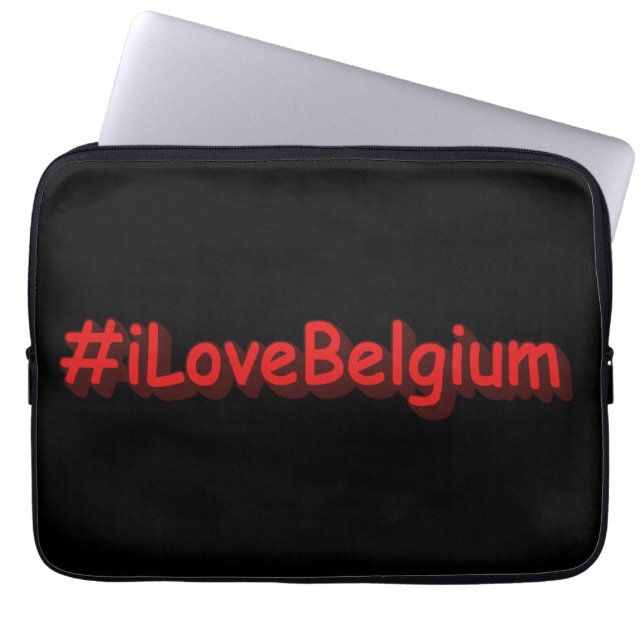 Capa Para Notebook "#iLoveBelgium" Design bonito. Comprar Agora (Frente)