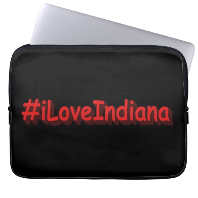 Capa Para Notebook "#iLoveIndiana " Design bonito. Comprar Agora (Frente)