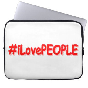 Capa Para Notebook "#iLovePEOPLE" Design bonito. Comprar Agora
