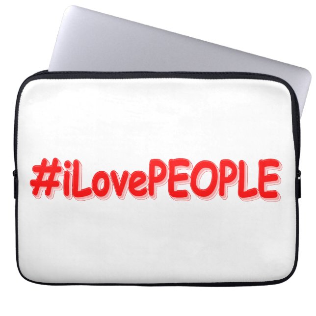 Capa Para Notebook "#iLovePEOPLE" Design bonito. Comprar Agora (Frente)