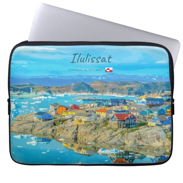 Capa Para Notebook Ilulissat, Groenlândia - Cidade dos Icebergs (Frente)