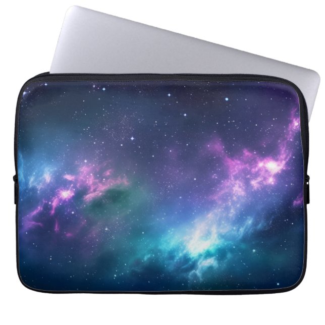 Capa Para Notebook Iluminação Estelar: Nebulosa com Estrelas Brilhant (Frente)