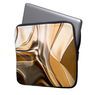 Capa Para Notebook Iluminação refletora torcida a laranja-acastanhada