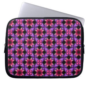 Capa Para Notebook Ilusão óptica roxa