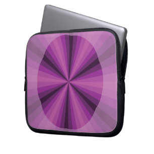 Capa Para Notebook Ilusões Ópticas Mala de Laptop Roxo