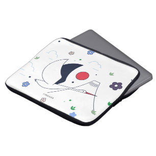 Capa Para Notebook ilustração da grua voadora abstrato moderna