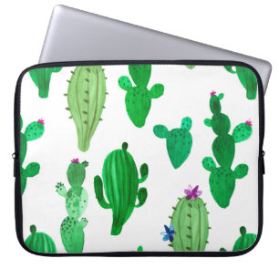 Capa Para Notebook Ilustração de aquarelas do cacto do deserto de t