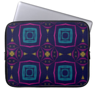 Capa Para Notebook Ilustração de Azulejo colorida. Fashion Geométrico