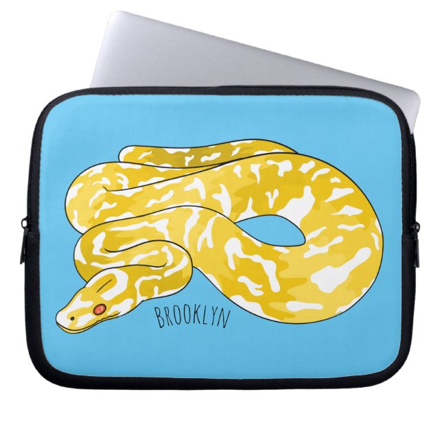 Capa Para Notebook Ilustração de cobra de pitão birmanês (Frente)
