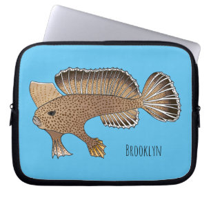 Capa Para Notebook Ilustração de desenho animado artesanal