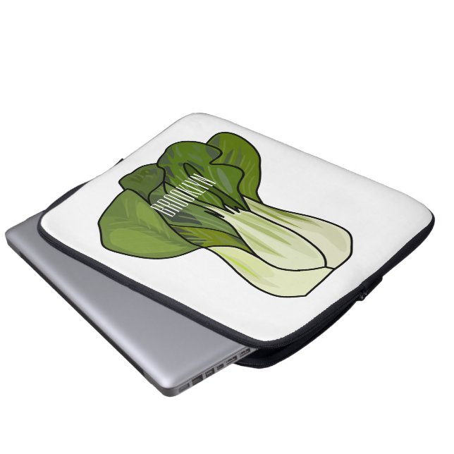 Capa Para Notebook Ilustração de desenho animado Bok choy (Frente Inferior)