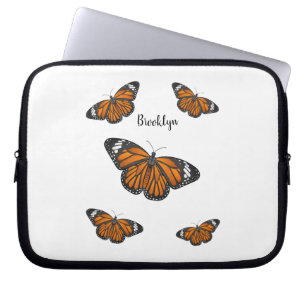 Capa Para Notebook Ilustração de desenho animado da borboleta monarca