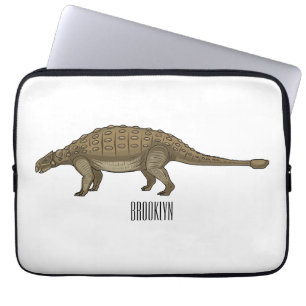 Capa Para Notebook Ilustração de desenho animado de Ankylosaurus