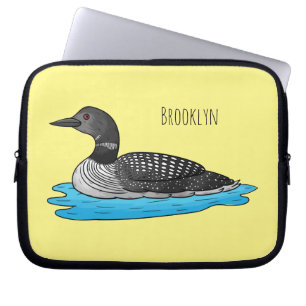 Capa Para Notebook Ilustração de desenho animado de aves soltas