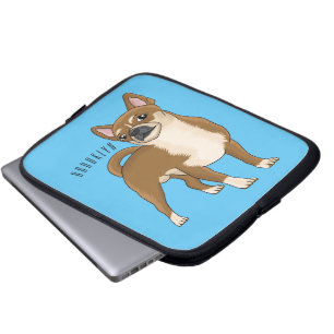 Capa Para Notebook Ilustração de desenho animado de cachorro Chihuahu