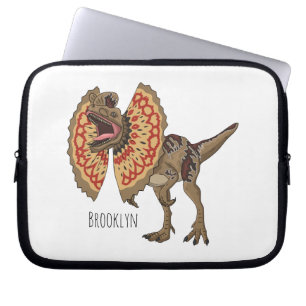 Capa Para Notebook Ilustração de desenho animado de Dilophosaurus