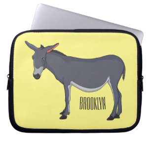 Capa Para Notebook Ilustração de desenho animado de Donkey