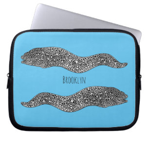 Capa Para Notebook Ilustração de desenho animado de enguia-pintada-pr