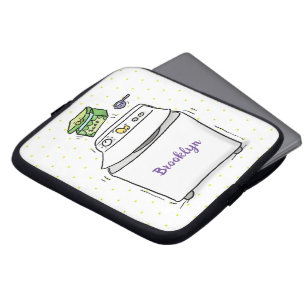 Capa Para Notebook Ilustração de desenho animado de máquina de lavar