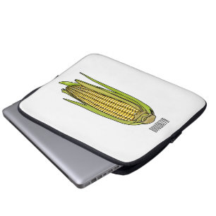 Capa Para Notebook Ilustração de desenho animado de milho