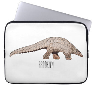 Capa Para Notebook Ilustração de desenho animado de Pangolin