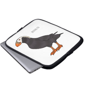 Capa Para Notebook Ilustração de desenho animado de pássaros puffin t