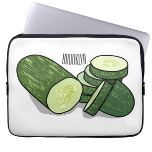 Capa Para Notebook Ilustração de desenho animado de pepino