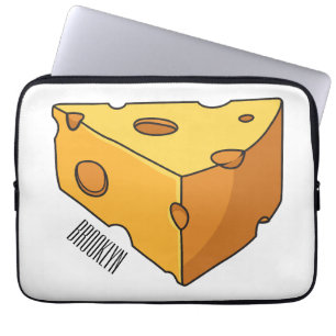 Capa Para Notebook Ilustração de desenho animado de queijo