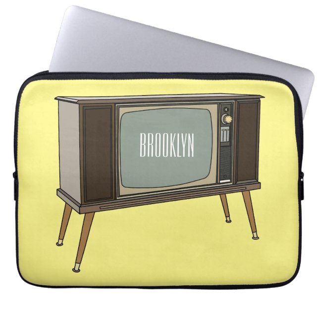 Capa Para Notebook Ilustração de desenho animado de televisão (Frente)