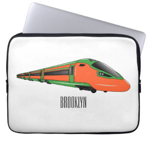 Capa Para Notebook Ilustração de desenho animado de trem bala