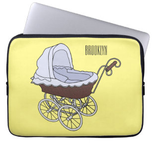 Capa Para Notebook Ilustração de desenho animado do stroller