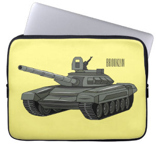 Capa Para Notebook Ilustração de desenho animado do Tanque