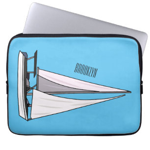 Capa Para Notebook Ilustração de desenho animado em veleiro