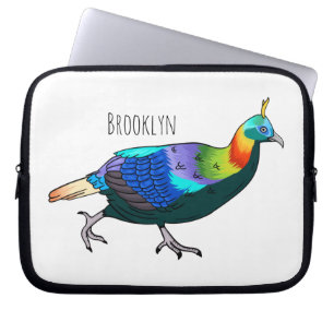 Capa Para Notebook Ilustração de desenho animado monal de aves do Him