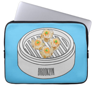 Capa Para Notebook Ilustração de desenho animado Shumai dim sum