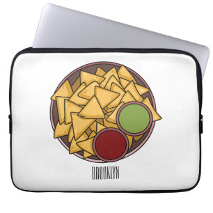 Capa Para Notebook Ilustração de desenho de Nachos