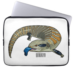 Capa Para Notebook Ilustração de desenho em tons azuis