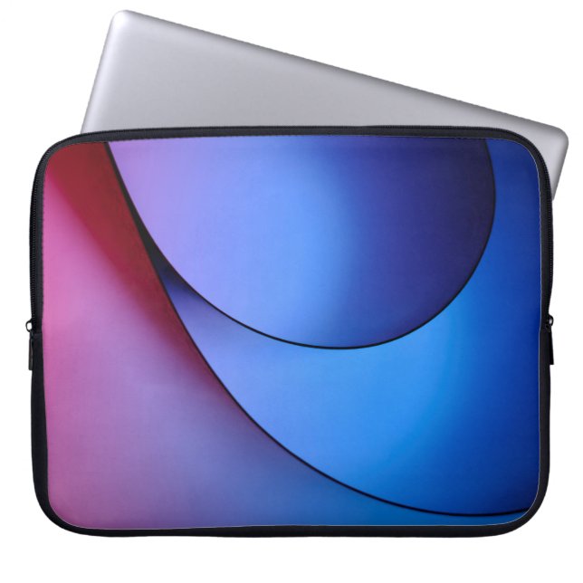 CAPA PARA NOTEBOOK ILUSTRAÇÃO DE LUZ AZUL E VERMELHA (Frente)