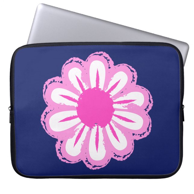 Capa Para Notebook Ilustração de Margarida Rosa (Frente)