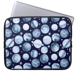 Capa Para Notebook Ilustração de padrão de aquarela da galáxia es